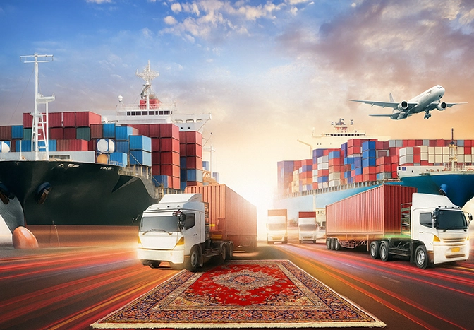 تغليف سجاد التصدير